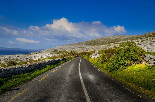 A view of a Road in Ireland's historic 