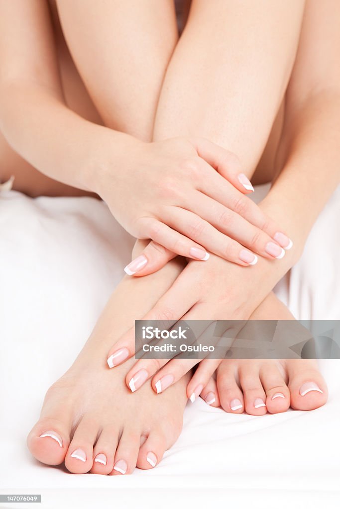 care for sensuality woman body care for beautiful woman body Barefoot Stock Photo
