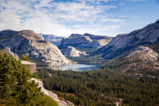 Tenaya Lake in Yosemite national park from Olmsted Point