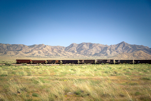 Royal Gorge, Cañon City, Fremont County, Colorado, USA: canyon of the Arkansas River - train of the Royal Gorge Route Railroad, a heritage railroad that operates scenic and historic excursions through the Royal Gorge, the train travels 11 miles through the canyon from the Santa Fe Depot in Cañon City.