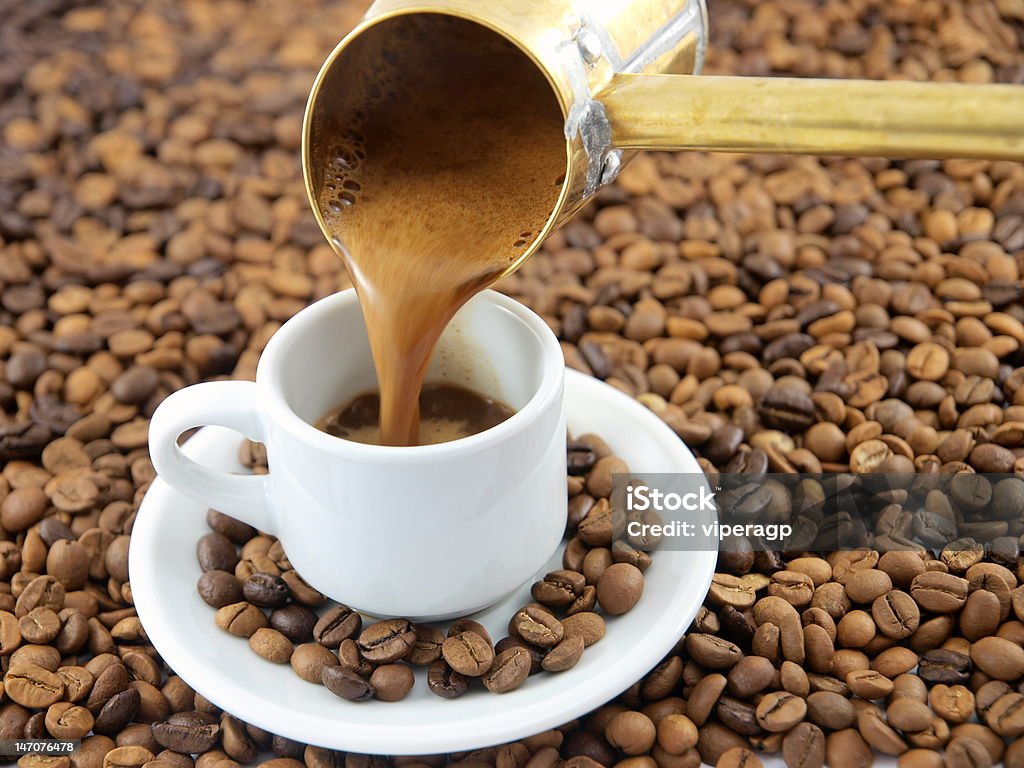 Coffee Greek or Turkish Coffee Caffeine Stock Photo