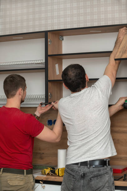 istock Professional manufacturing and installation of a new modern kitchen 1470766013