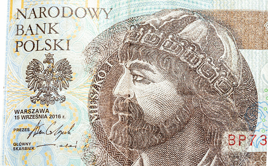 Yaroslav the Wise portrait on ukrainian banknote. Grand Prince of Novgorod and Kiev