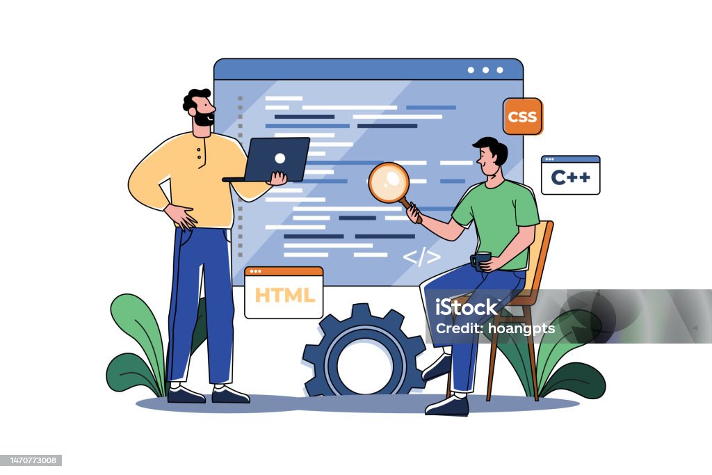 Optimizing Your Code Code Optimization Illustration Concept On White Background Stock ...
