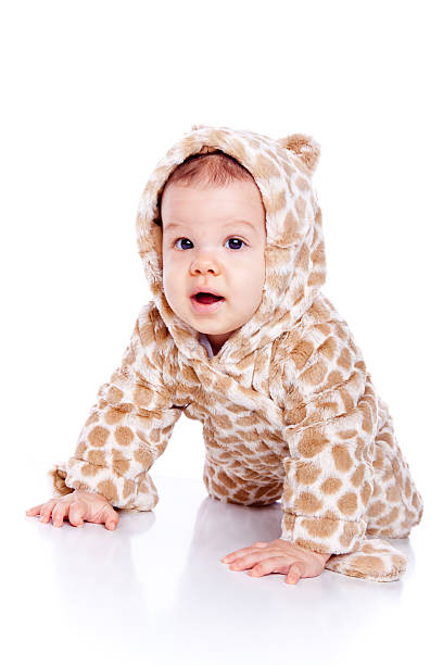 istock baby wearing tiger suit 147077332