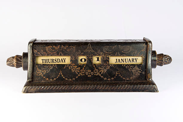 New year 2009 on vintage calendar