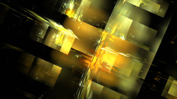 istock Digital interior building portal podium. Hi tech Abstract data center server tonel. Business technology blurred Polygonal geometric digital cyberpunk space, color light. 3D render 1470776819