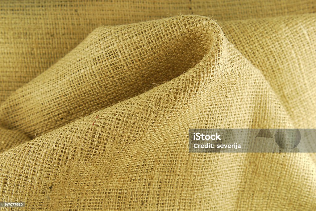 Bege hessian textura de tecido - Foto de stock de Abstrato royalty-free