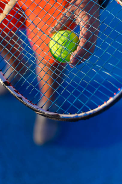 istock Tennis player with ball 1470780052
