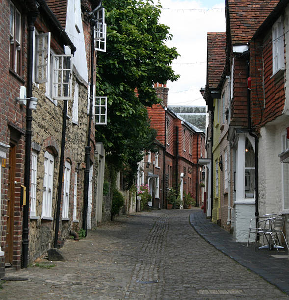 istock Village lane 147078215