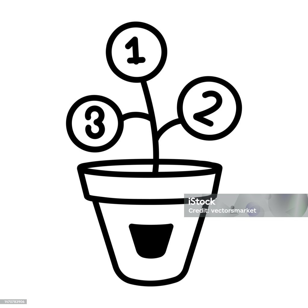 Plant Infini Math Math Plant Stock Illustration - Download Image Now - Counting, Doodle ...