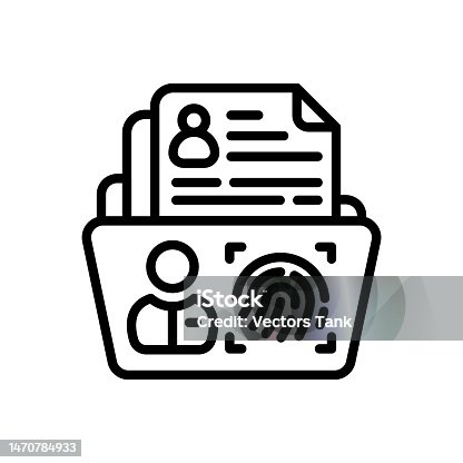 istock R Personal Data icon in vector. Logotype 1470784933