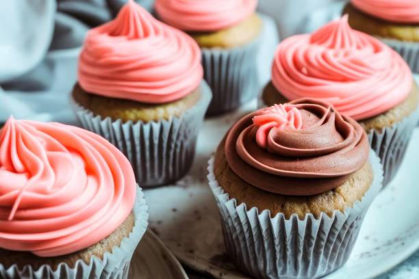 istock Close Up of a group of cupcake on a table 1470789914