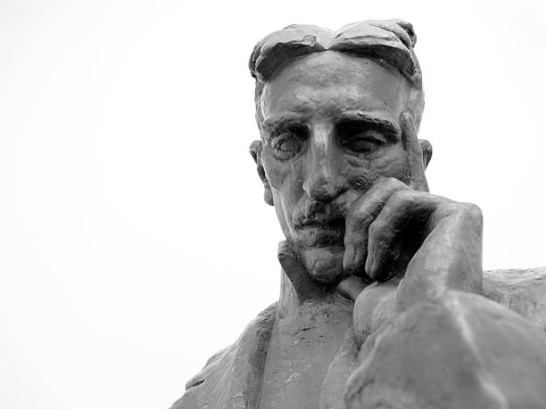Bust of Nikola Tesla in his home in Smiljan, Croatia. He was was an inventor and a mechanical and electrical engineer. He was an ethnic Serb and later became an American citizen. Tesla gave to world great contributions in the field of electricity and magnetism in the late 19th and early 20th centuries.