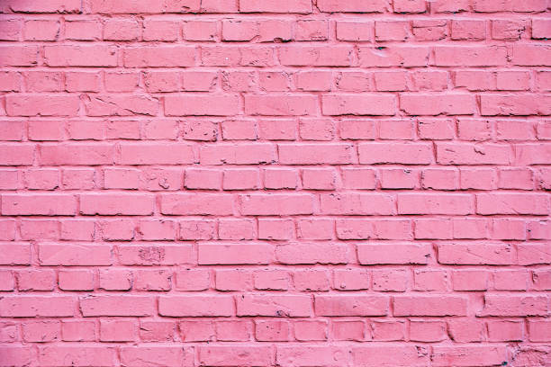 istock old brick wall painted in pink color 1470792471