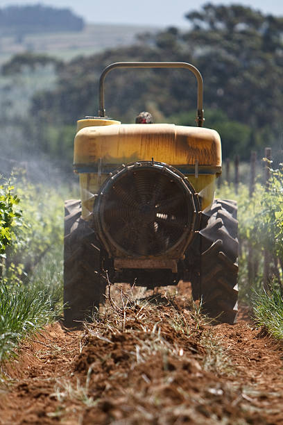 Spray Tractor stock photo