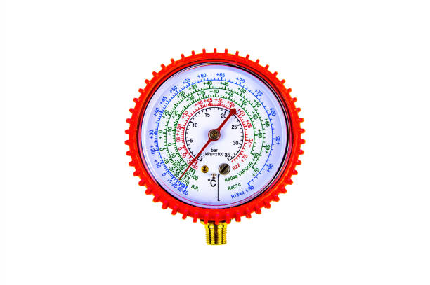 istock Refrigerant pressure gauge for refrigerators and air conditioners. 1470803880