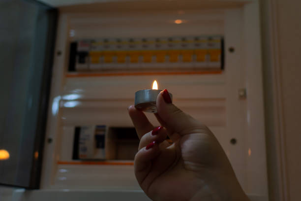 istock Electricity meter and mass outage in many areas 1470808297