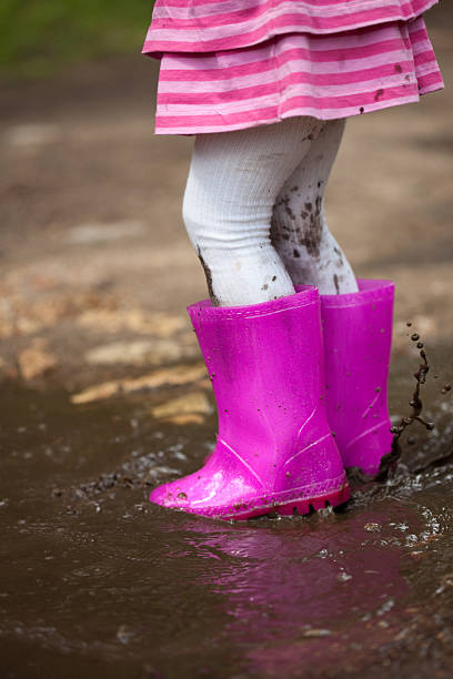 istock Girl in a puddle 147081167