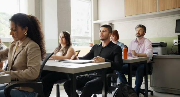 istock Adult students in further education class 1470814966