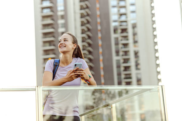 istock Girl taking a short break after gym 1470817597