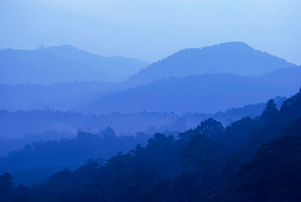 Cool Blue Mountain View - fotografia de stock