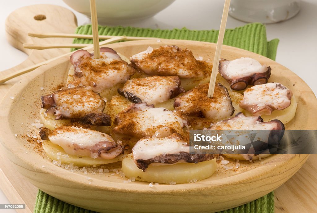 Cozinha espanhola. Polvo da Galícia estilo. - Foto de stock de Comida royalty-free