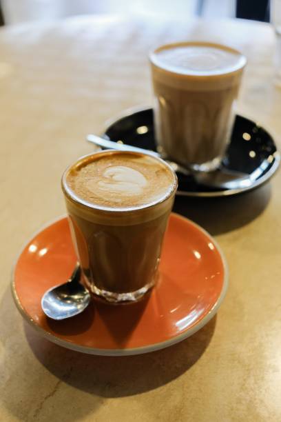istock Two flat white coffees at a cafe in Cairns — Far North Queensland, Australia 1470822605