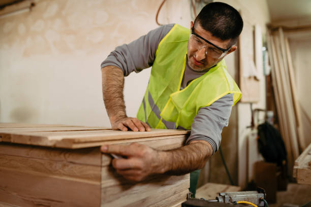 Carpenters in their factory