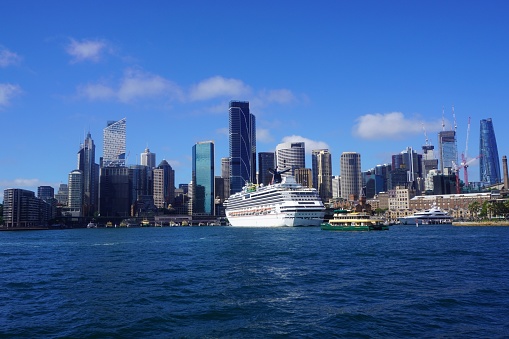 Sydney, New South Wales, Australia, December 27, 2022.\nMany cruise ships visiting Sydney can dock at the harbour’s passenger terminal right in the center of town