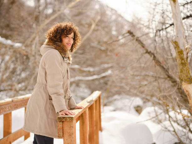 istock Young Woman Hking in Winter 1470823400