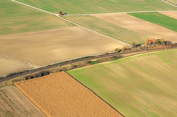 istock Bavarian landscape in Autumn with rail 147082626