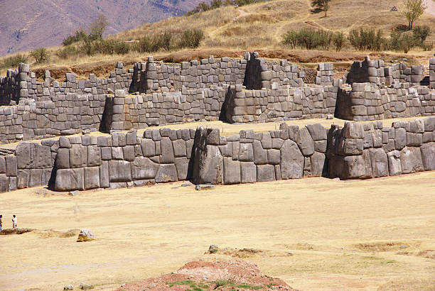 istock Massive stone walls in Inca fortress 147082823