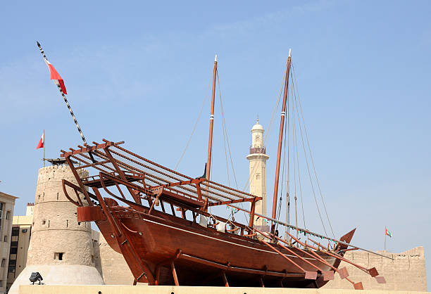 istock Traditional wooden arabic ship 147083310