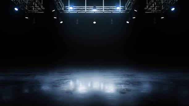 istock 3D beautiful background. Realistic wet ice and flashes on dark background. Dark background 1470835963