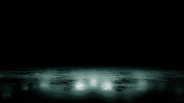 istock 3D beautiful ice background. Realistic green wet ice and flashes on dark background. Dark background 1470835965