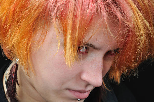 istock close up portrait of the red witch 147083627