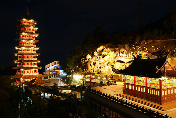 istock Chin Swee Caves Temple Night Scene 147084162