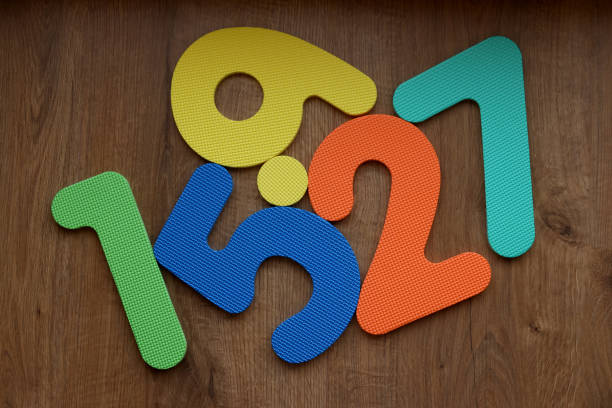 Number two with puzzle shape