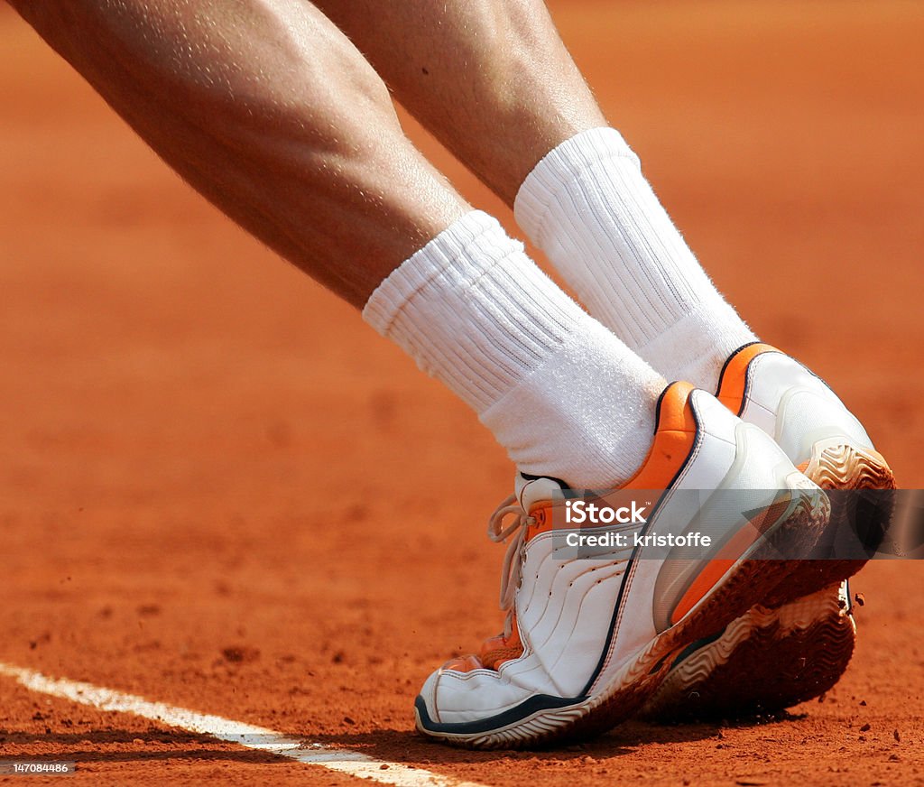 Tennis Tennis player serving Sock Stock Photo