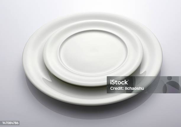 Empty White Plate Stock Photo - Download Image Now - Ceramics, Circle, Clean