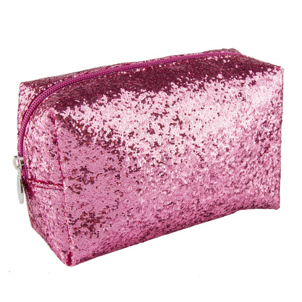 istock Stylish Shiny, shining cosmetic bag on a white background. 1470851352