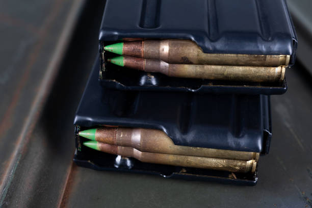 istock 5.56mm NATO ammunition in magazines 1470851554