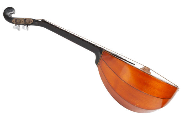 domra ucraniana. instrumento de cuerda popular de cuello largo de la familia del laúd. - ukrainian culture audio fotografías e imágenes de stock