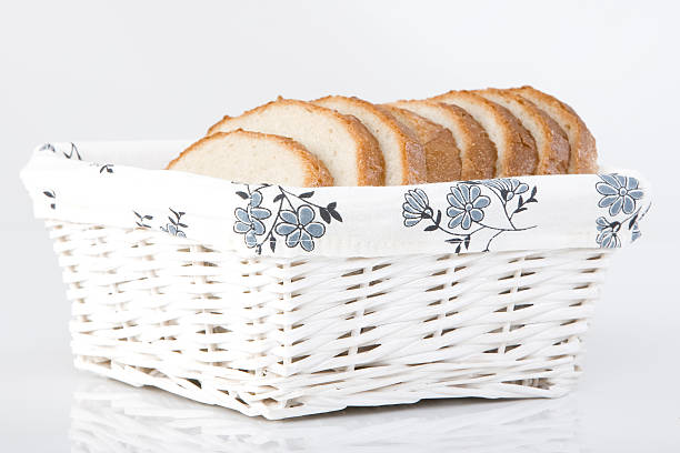 Bread in a box stock photo