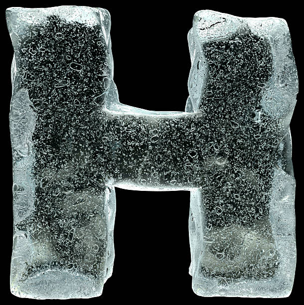 istock Ice alphabet the letter H 147086255
