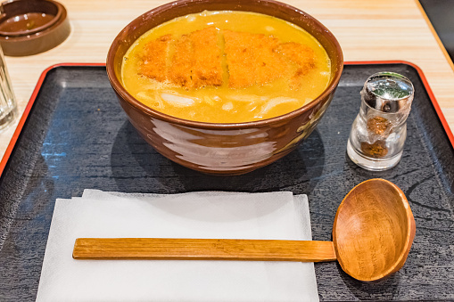 Curry Noodle Soup with Tonkatsu