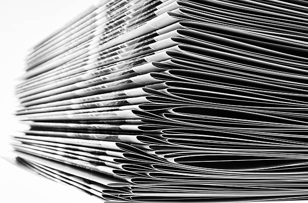 istock bunch of leaflets in black and white 147087109