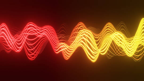 istock 3d render,abstract wave technology background with red light . colorful fantastic background with curvy shape glowing . 1470872925