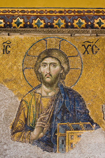 istock Mosaic Jesus Christ figure 147087293